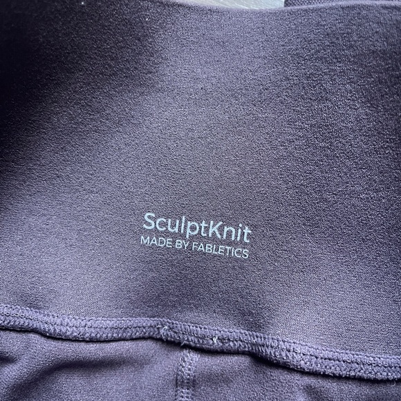 Fabletics Sculptknit Legging Purple Small - Picture 4 of 4